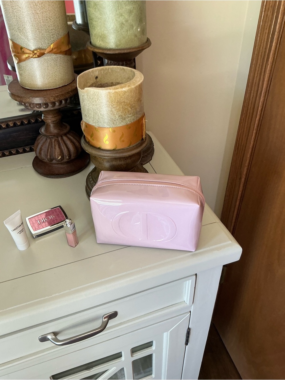 Christian Dior Beauty Pink Cosmetic Pouch Makeup Gift Bundle NWT GWP